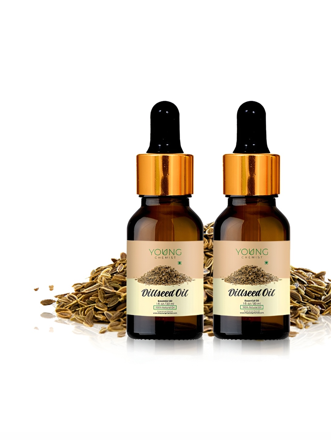 

YOUNG CHEMIST Set Of 2 Dillseed Essential Oil - 30 ml Each, Brown