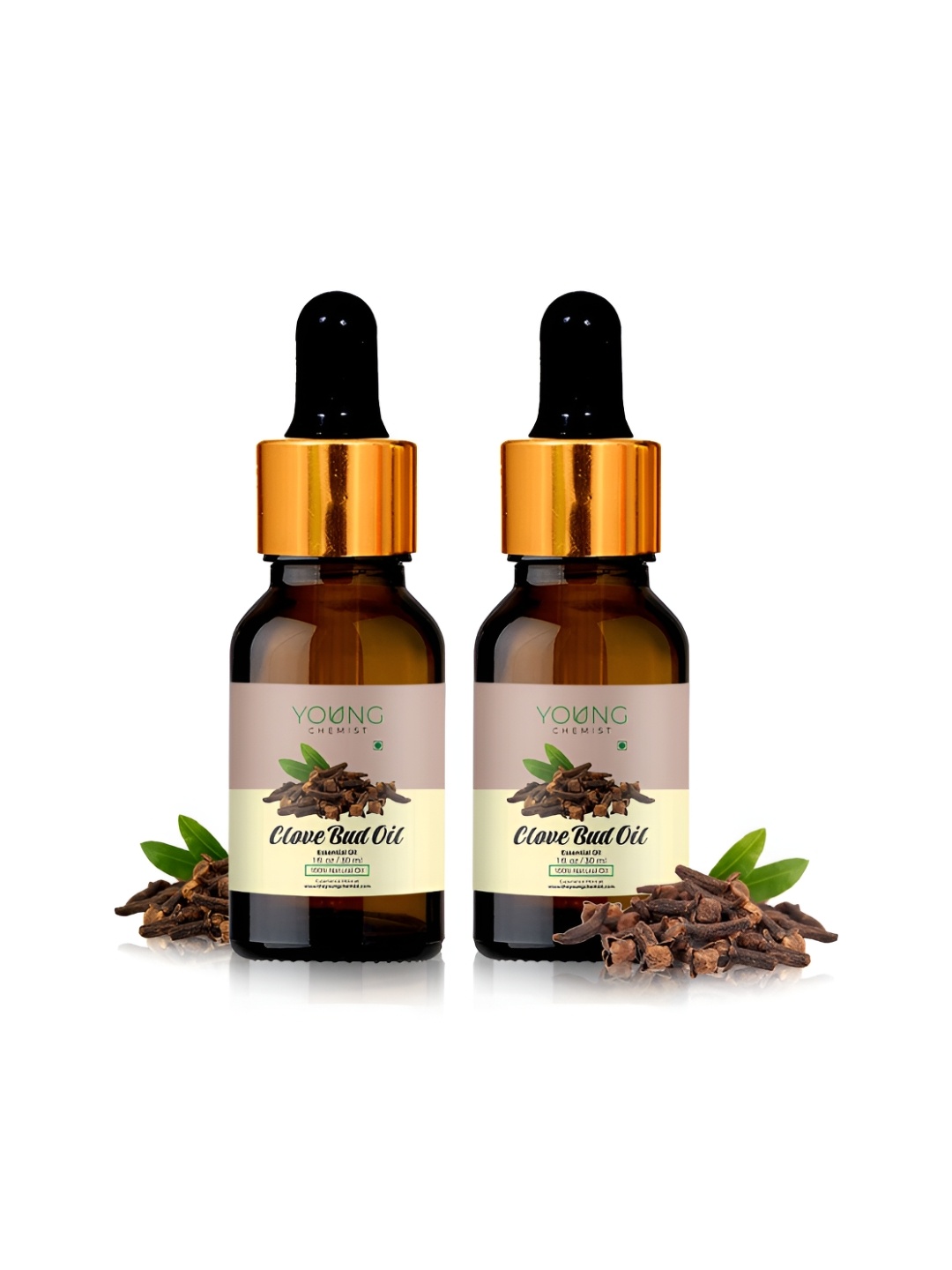 

YOUNG CHEMIST Set Of 2 Clove Bud Essential Oil - 30 ml Each, Brown