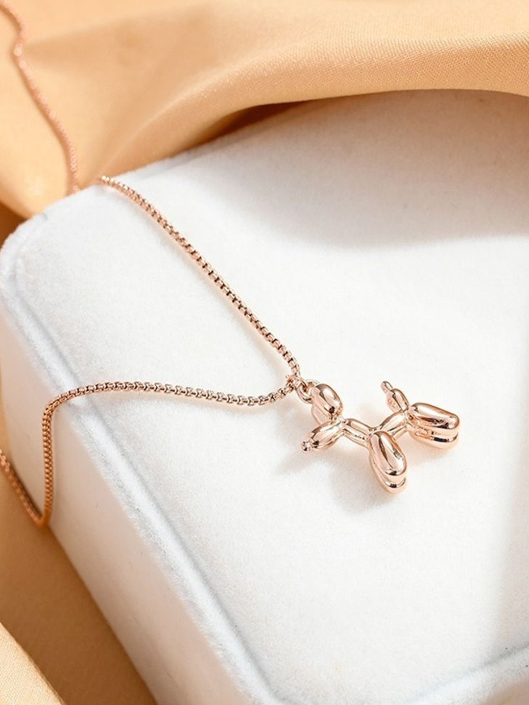 

MYKI Rose Gold-Plated Contemporary Pendants with Chains