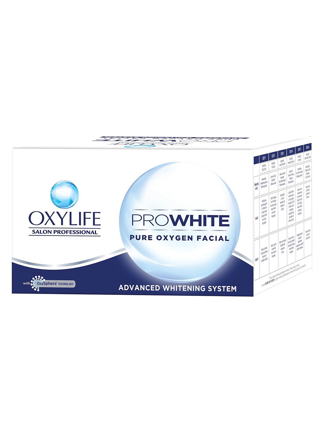 

OXYLIFE 6 Step Salon Professional Pro-White Facial Kit - 42 g, Blue