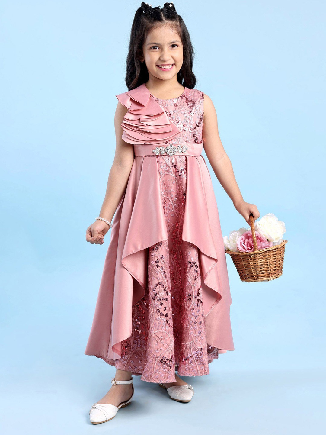 

Mark & Mia Girls Embellished Sequined Maxi Dress, Pink