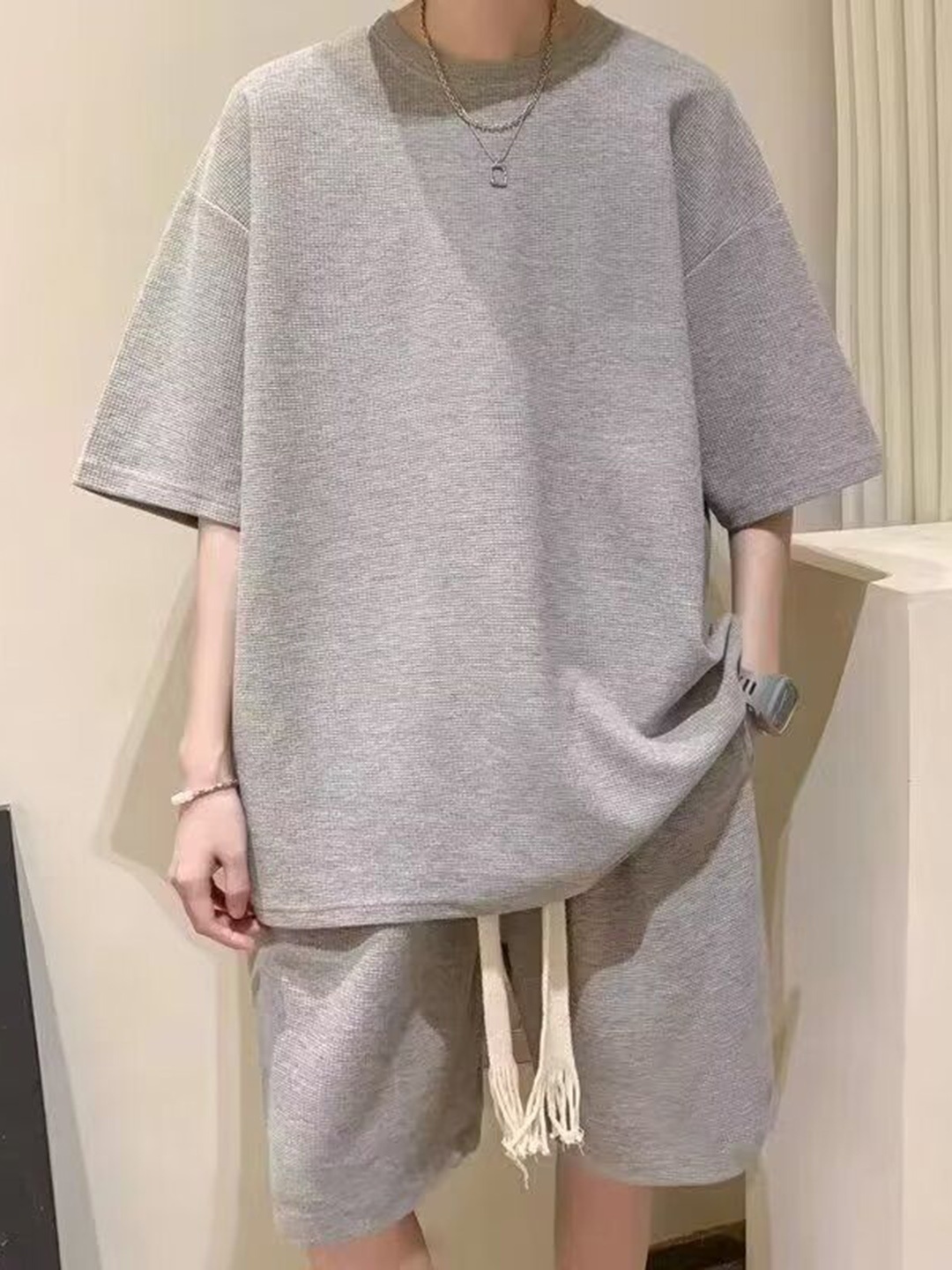 

StyleCast T-Shirt With Shorts, Grey