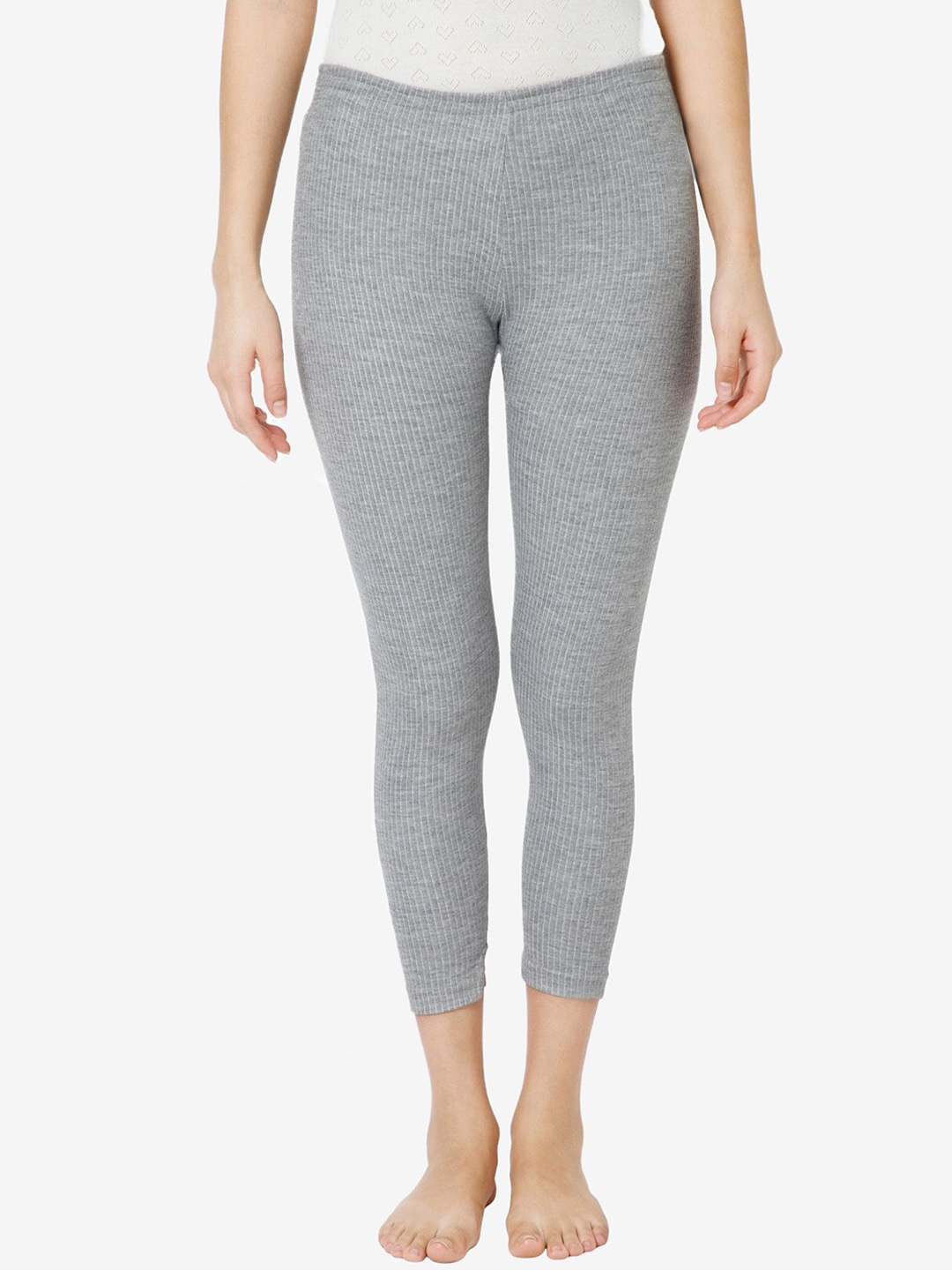 

BODYCARE INSIDER Women Cotton Thermal Bottoms, Grey melange