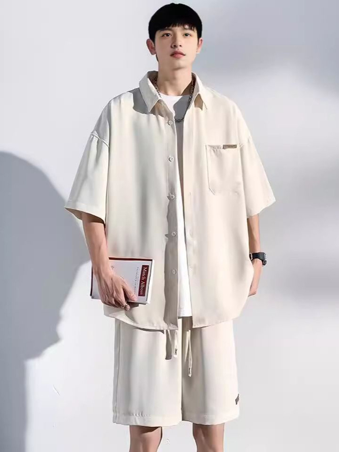 

StyleCast Shirt With Shorts Co -Ords, Off white