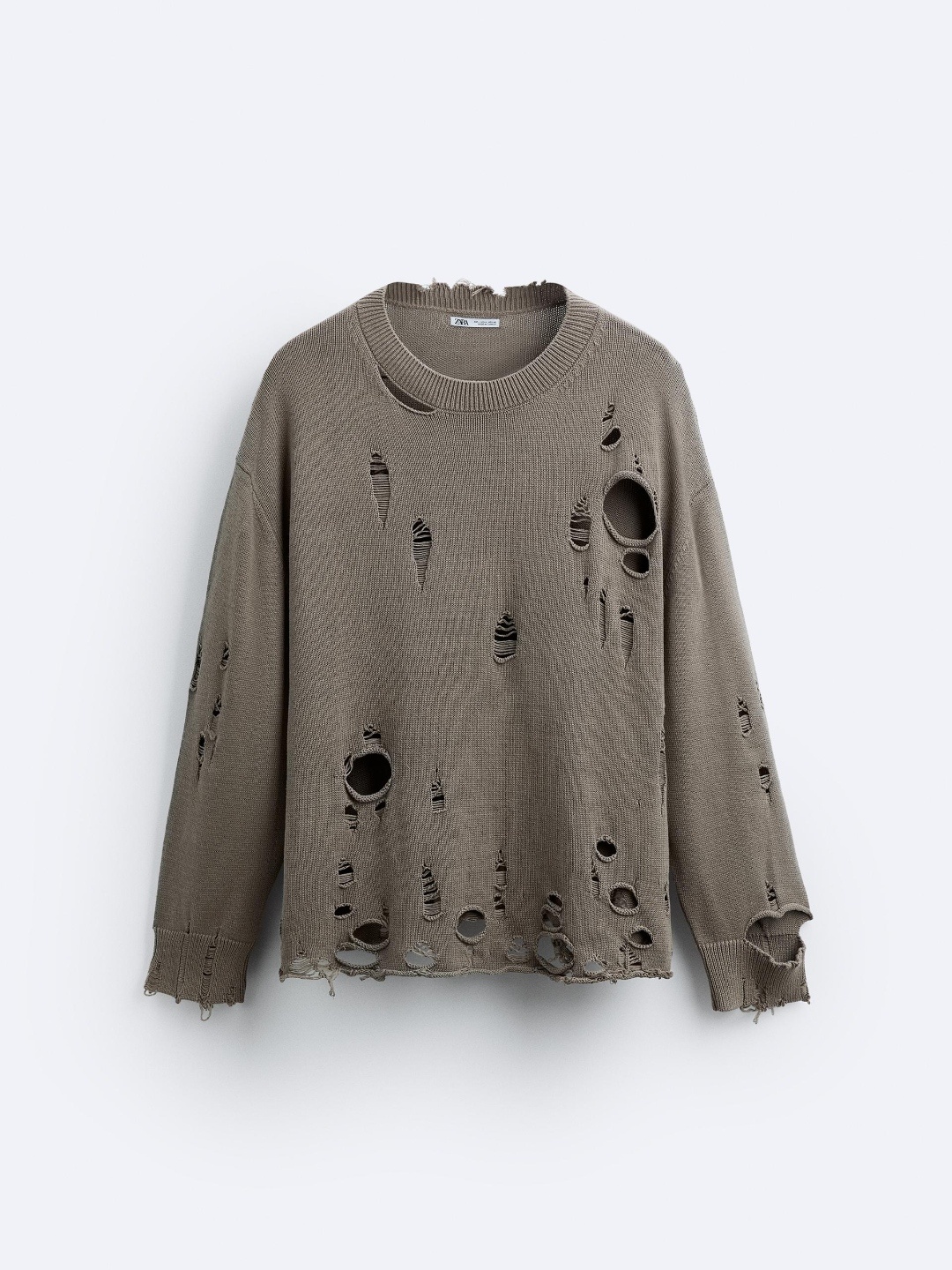 

ZARA Men Grey Sweaters