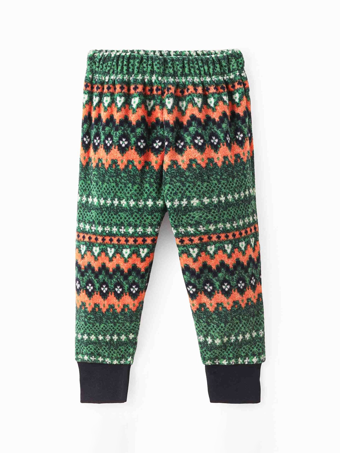 

CrayonFlakes Kids Printed Mid Rise Lounge Joggers, Green