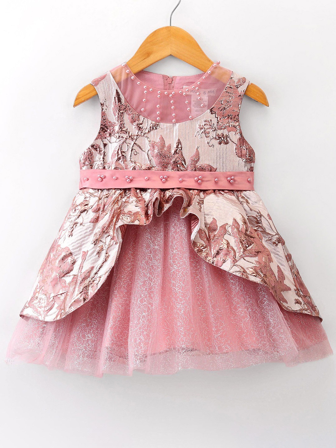 

Mark & Mia Embellished Fit and Flare Dress, Pink