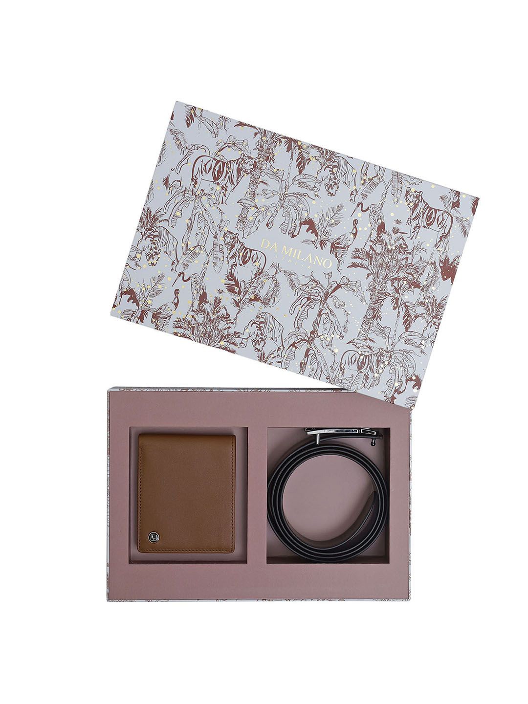 

Da Milano Men Accessory Gift Set, Brown
