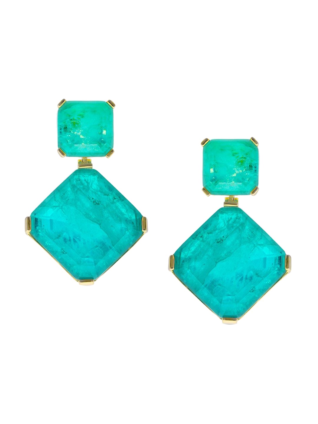 

MISS JO Contemporary Drop Earrings, Turquoise blue