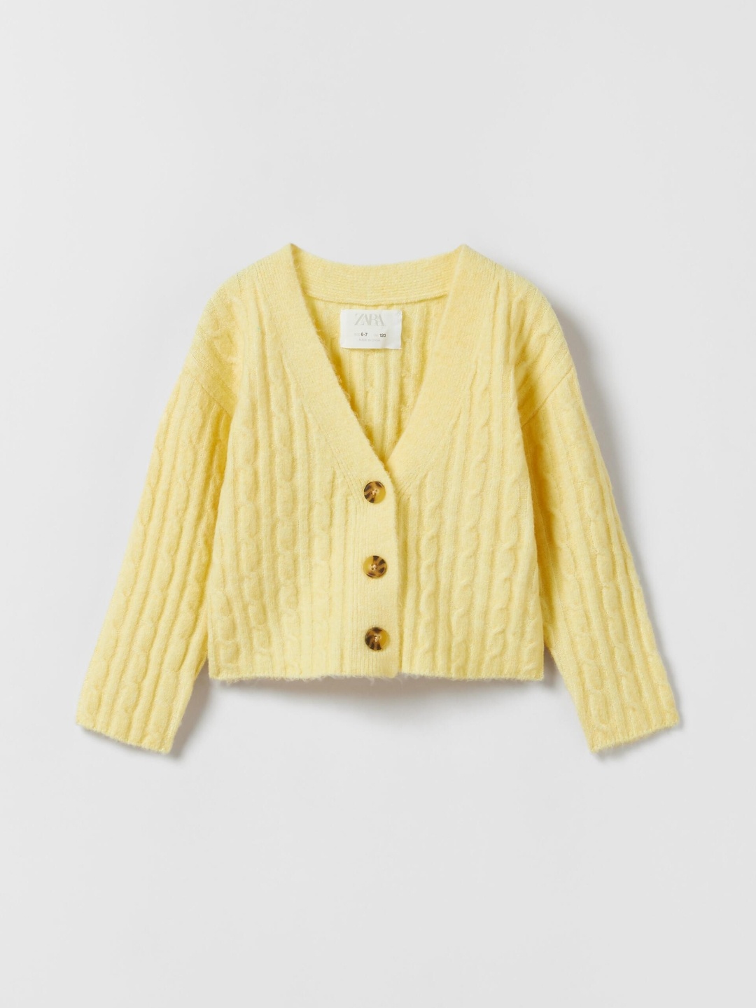 

ZARA Girls Yellow Sweaters