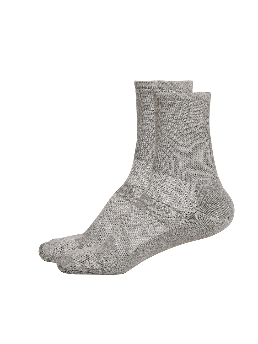 

WYSE Men Colourblocked Above Ankle Length Socks, Grey