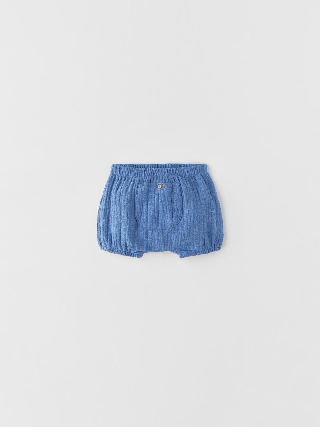 

ZARA Kids-Unisex Blue Shorts