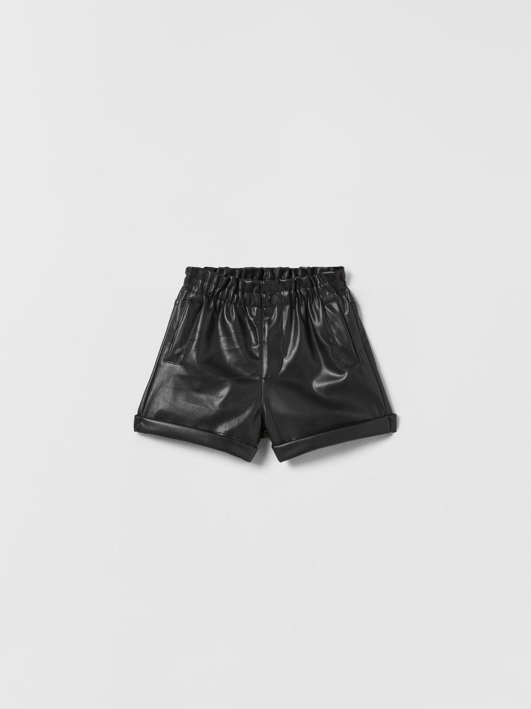 

ZARA Kids-Unisex Black Shorts