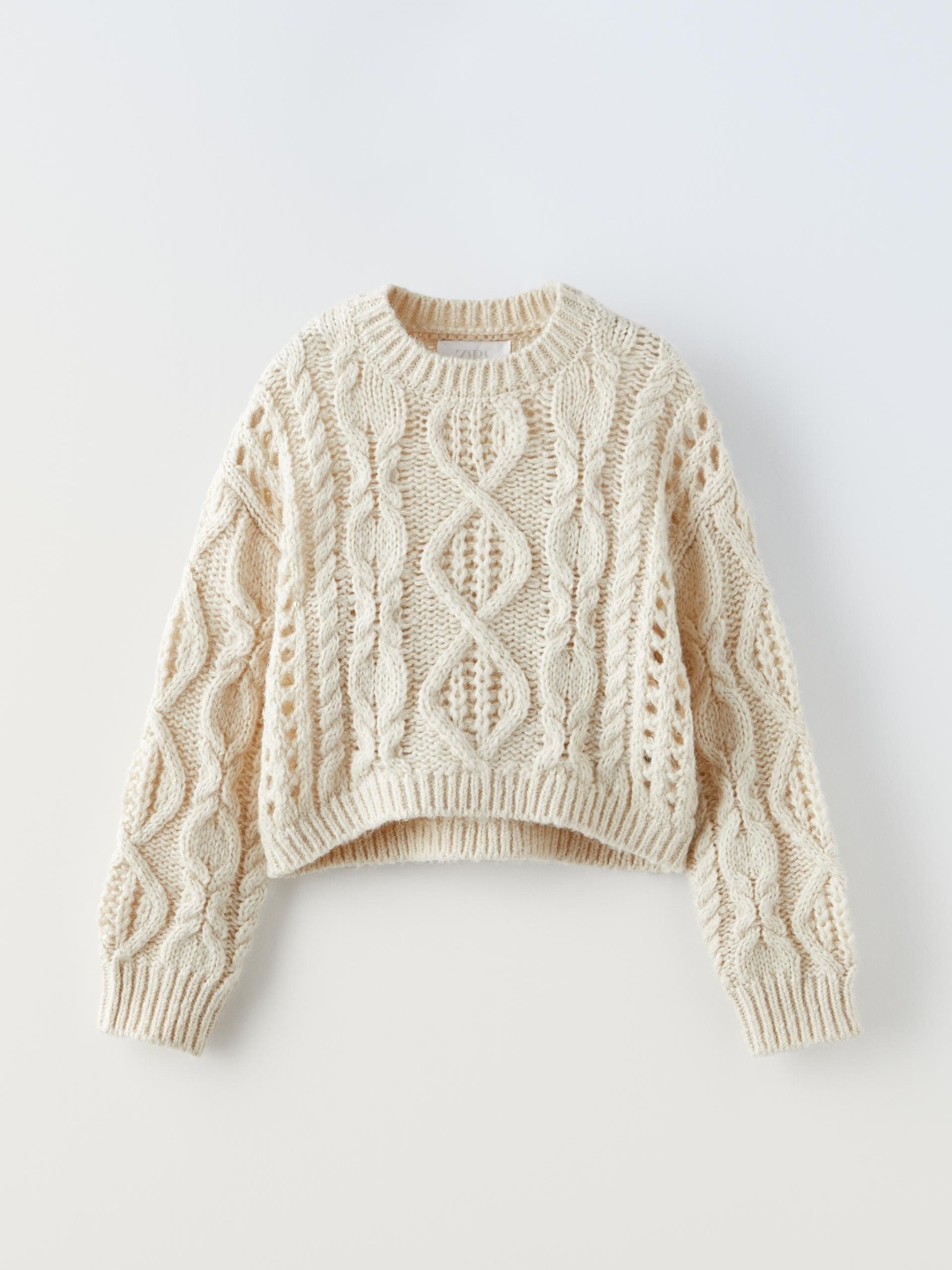 

ZARA Girls Beige Sweaters
