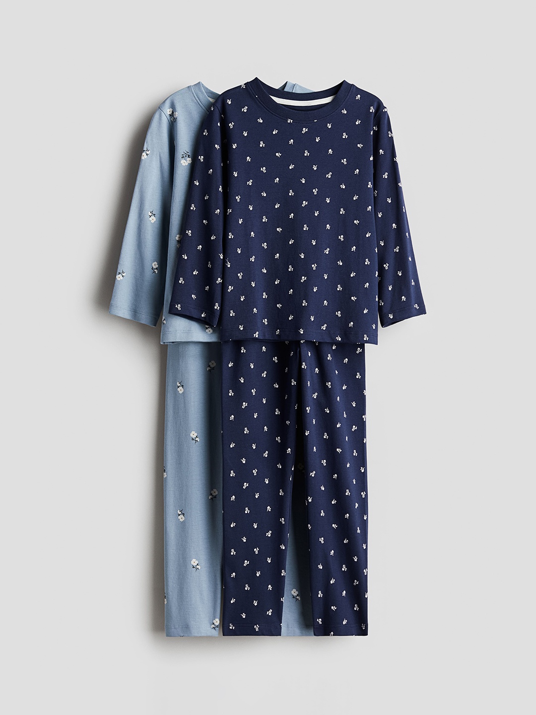 

H&M Girls 2-Pack Cotton Jersey Pyjamas, Blue