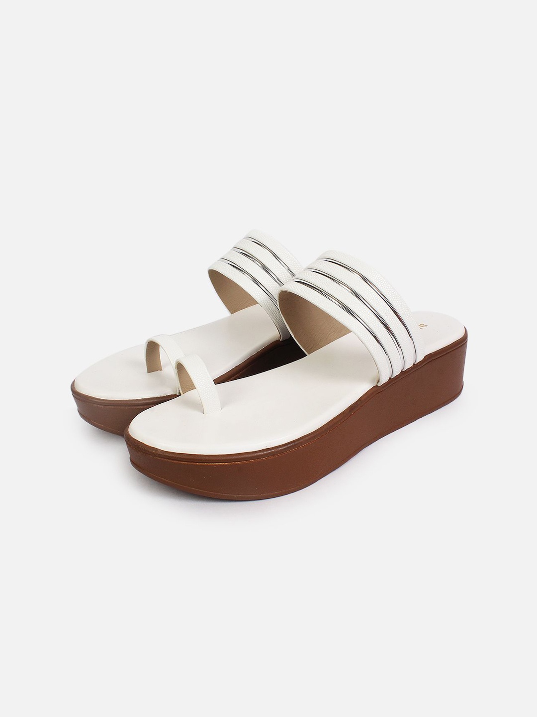 

Anouk Women One Toe Sandals, White