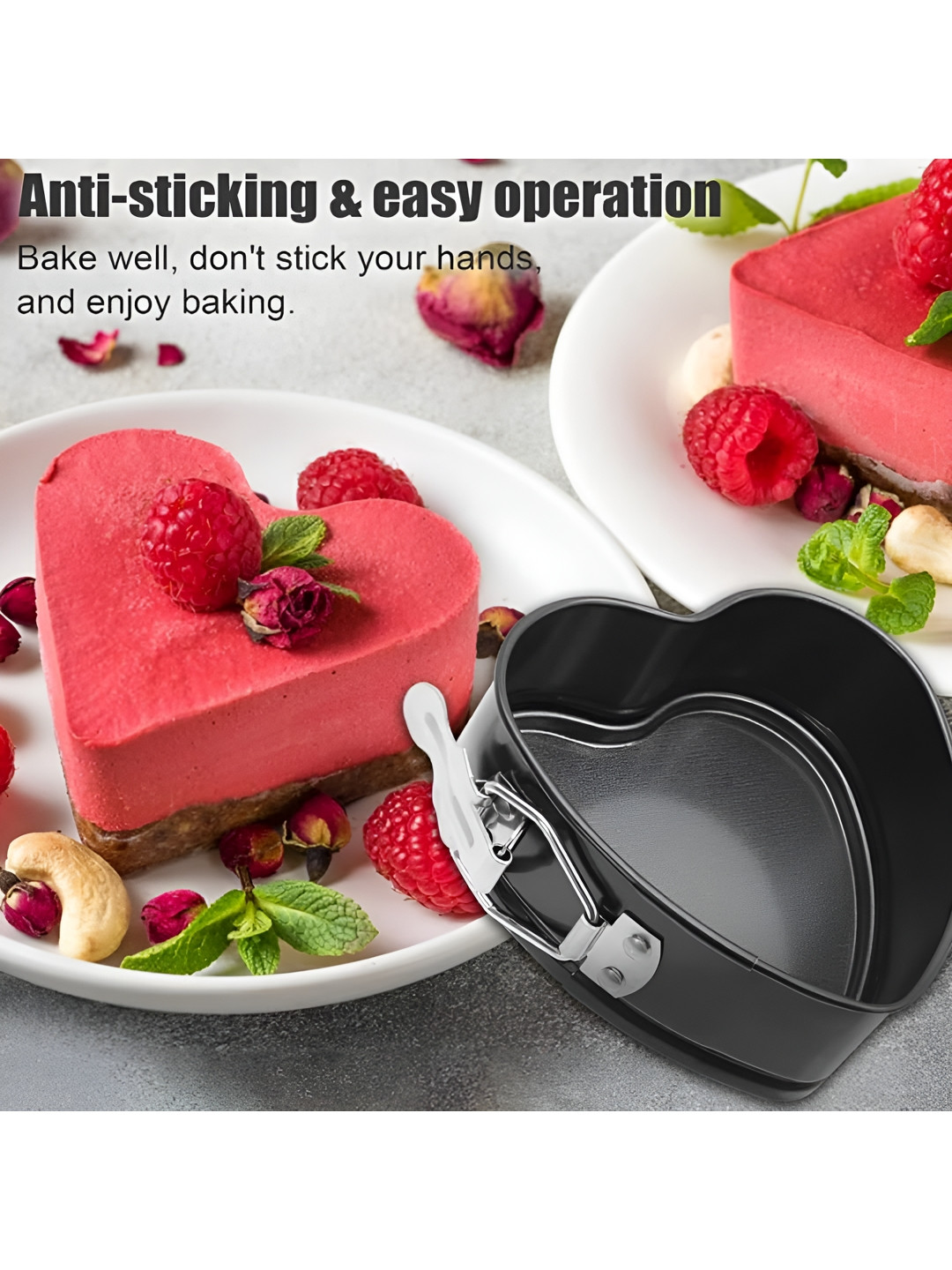 

ZEVORA Black Carbon Steel Baking Mould Bakeware