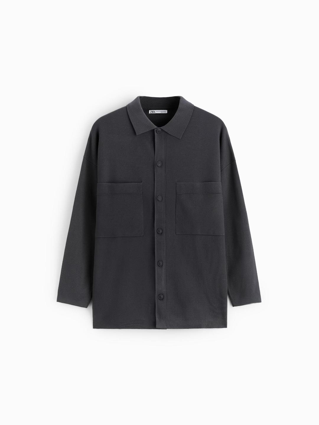 

ZARA Men Grey Sweaters