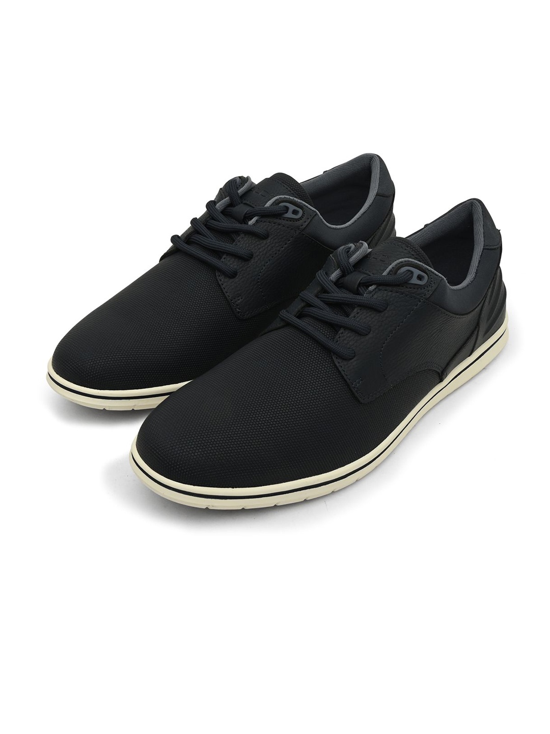 

ALDO Men Lace- Ups Laser Cuts Sneakers, Navy blue