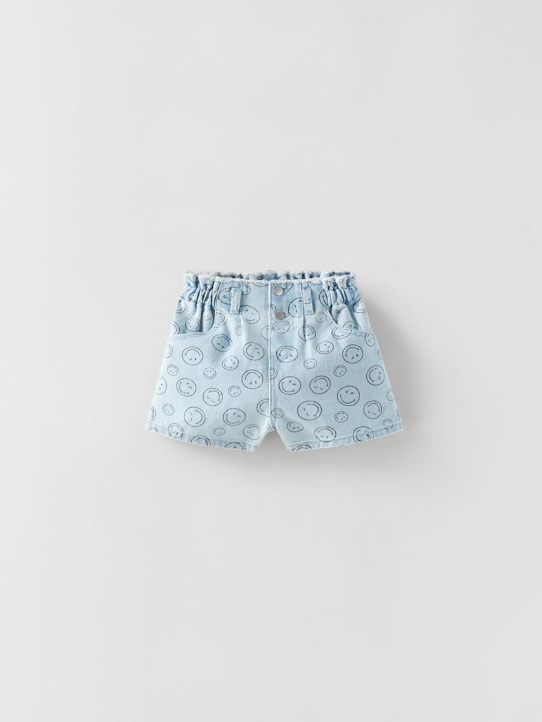 

ZARA Kids-Unisex Blue Shorts