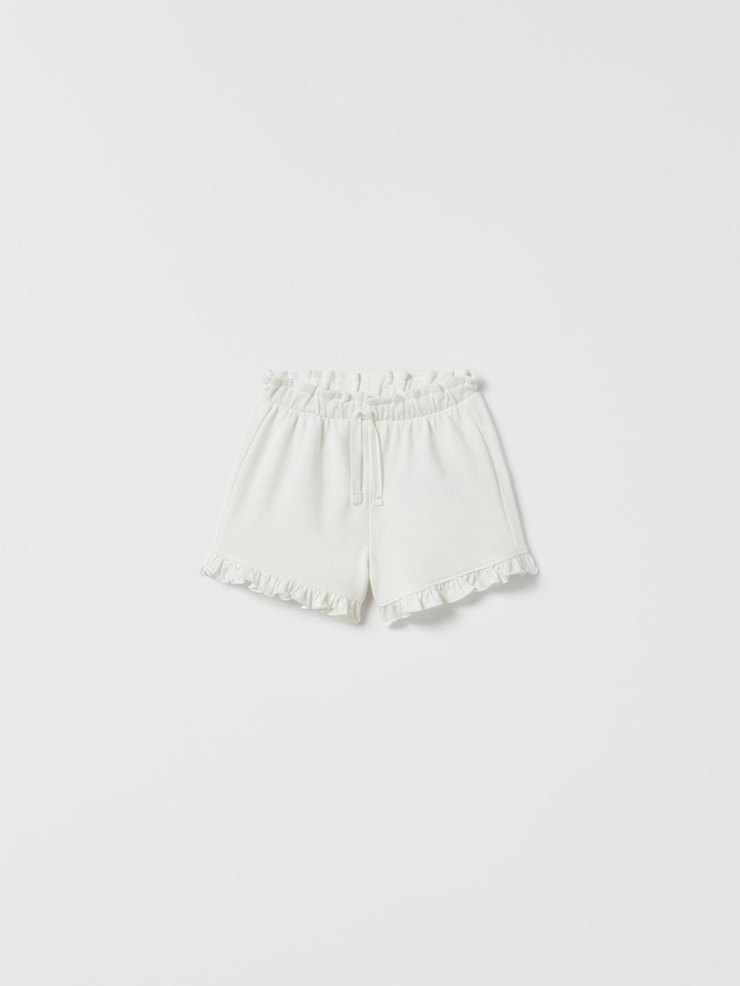

ZARA Kids-Unisex White Shorts