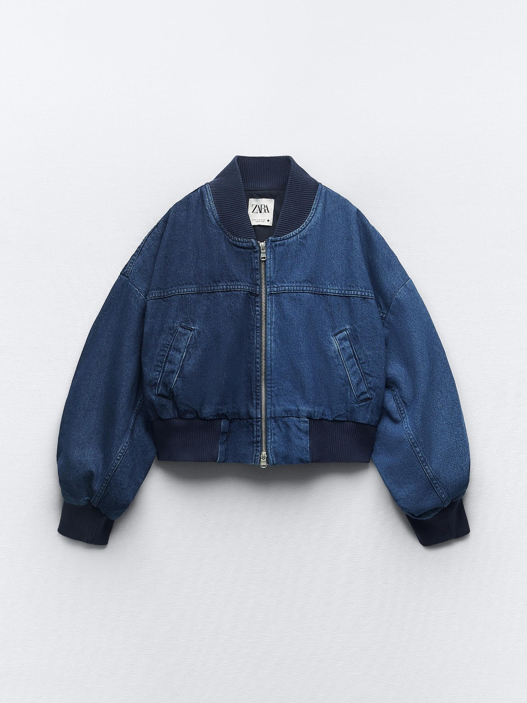 

ZARA Women Navy Blue Jackets