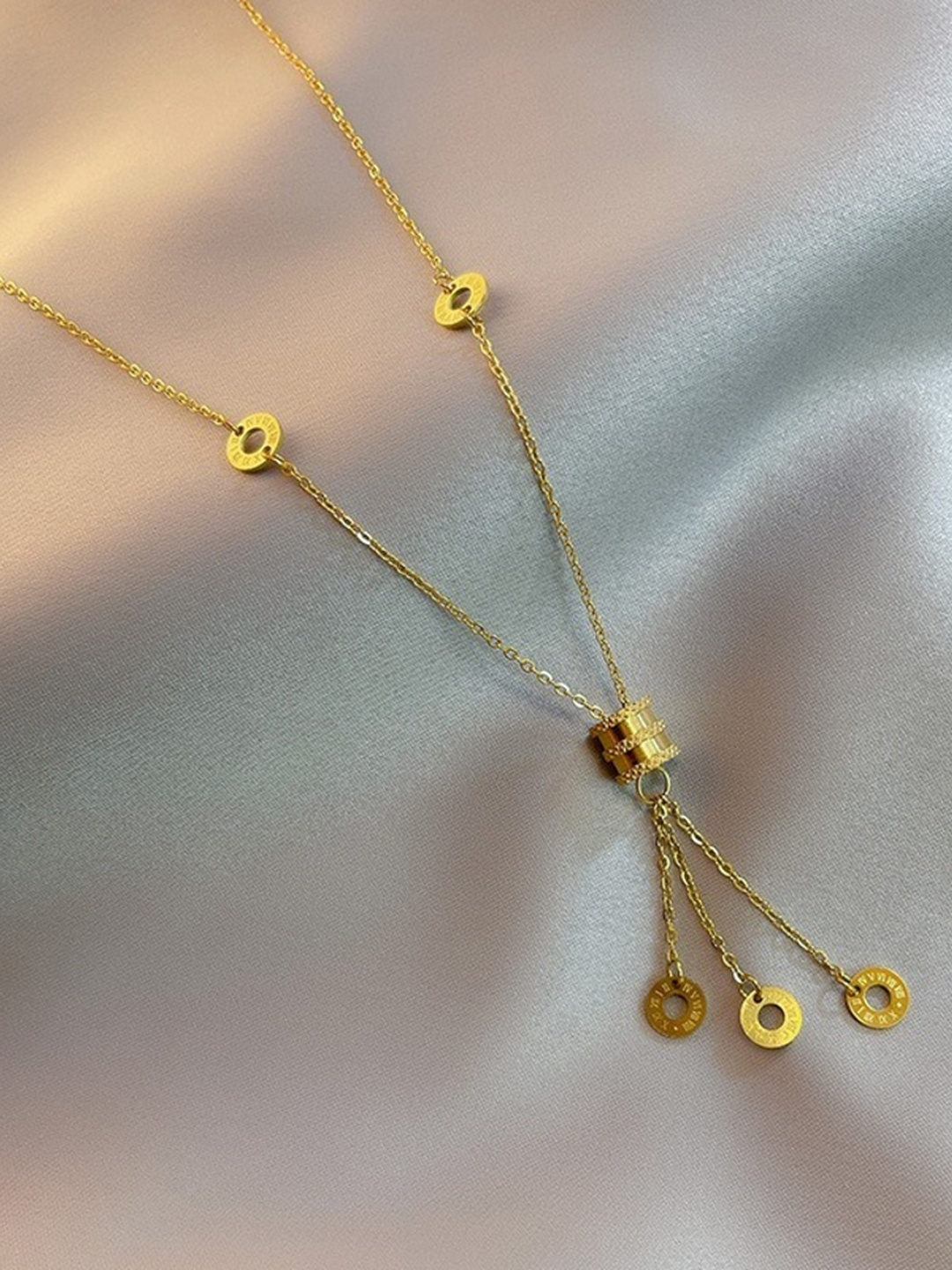 

MYKI Gold Plated CZ Stone Studded Necklace & Chains