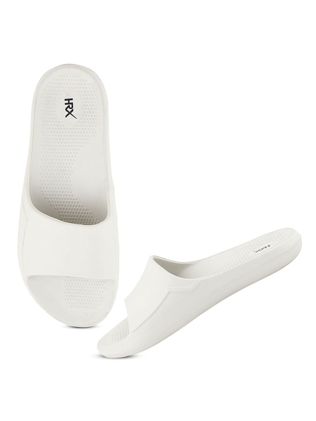 

HRX by Hrithik Roshan Men Casual Rubber Flip Flops Sliders, White