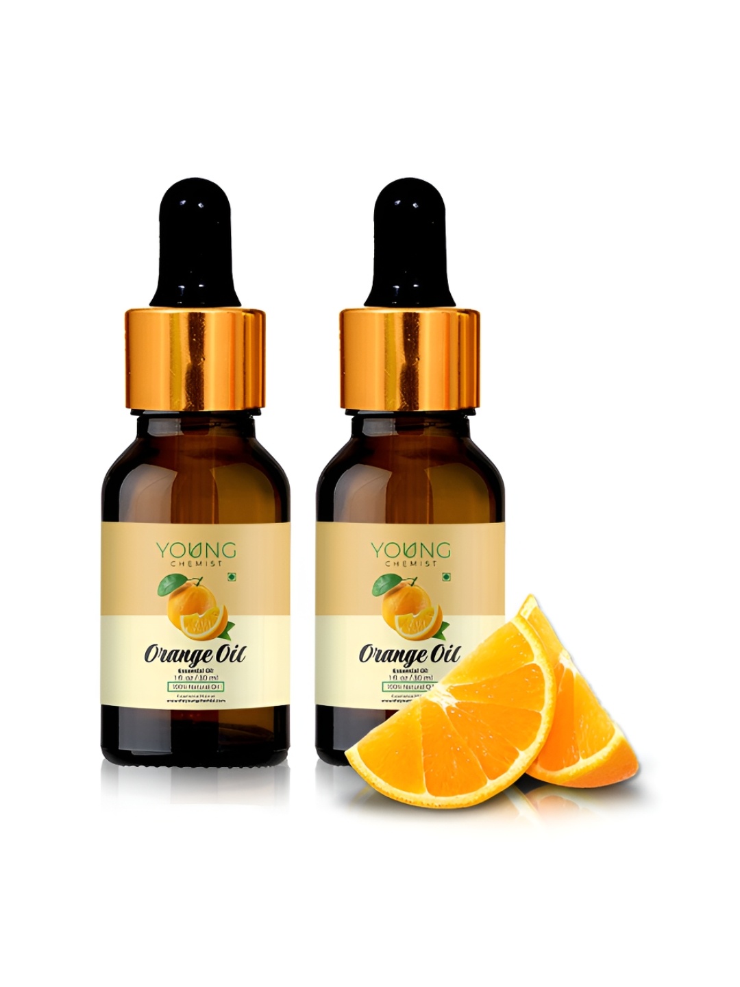 

YOUNG CHEMIST Set Of 2 Orange Essential Oil - 30 ml Each, Brown