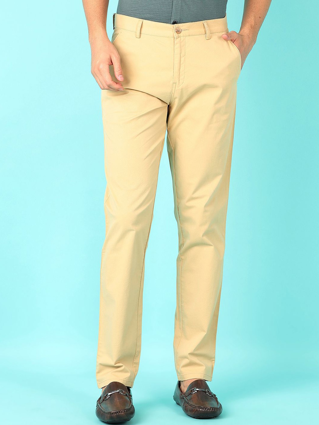 

V-Mart Men Chinos Trousers, Beige