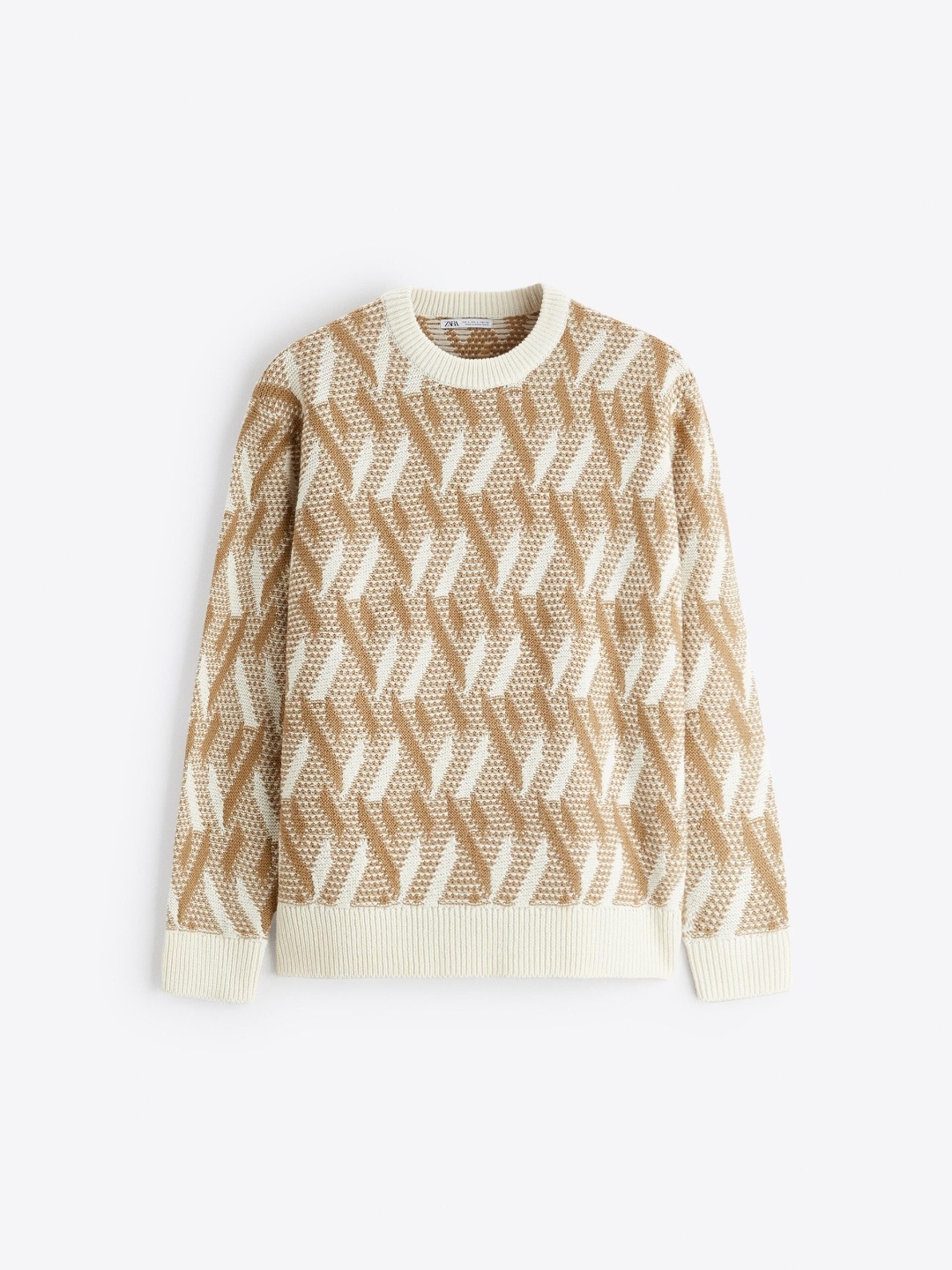 

ZARA Men Beige Sweaters