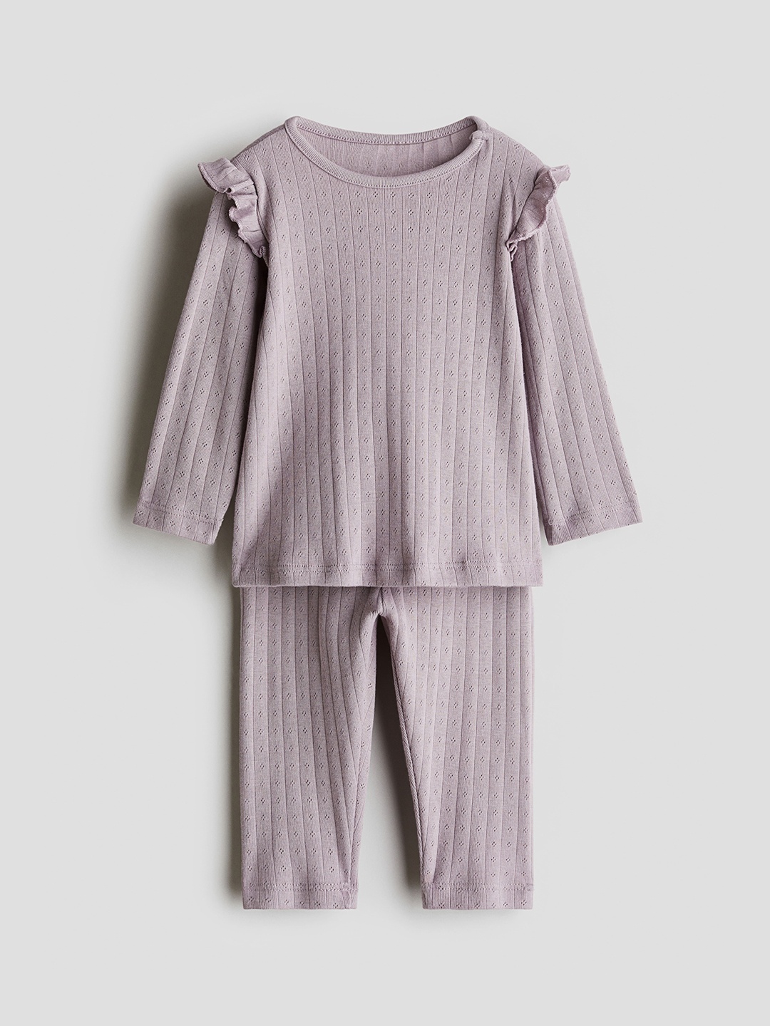 

H&M Boys Printed Cotton Pyjamas, Purple