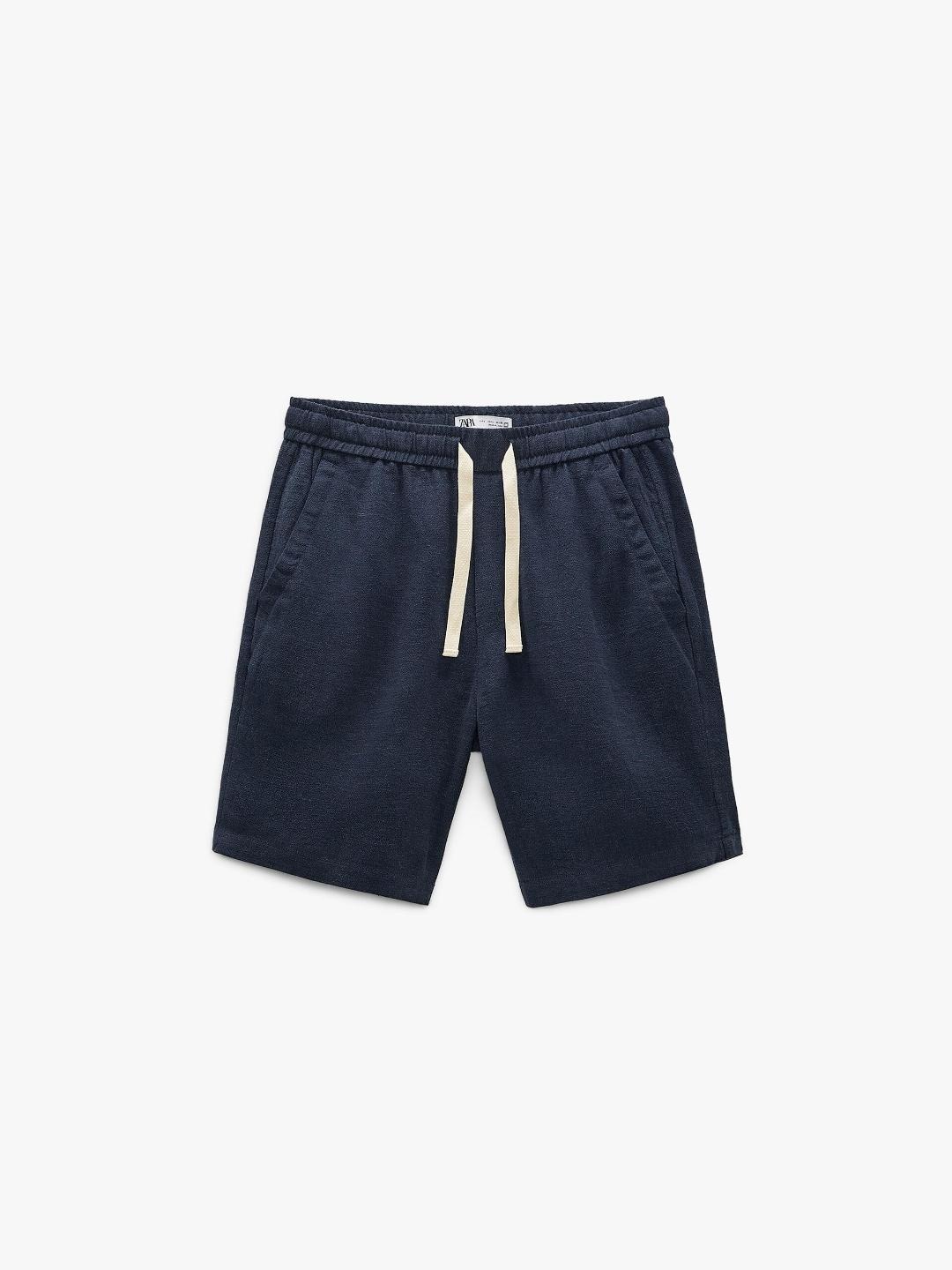 

ZARA Men Navy Blue Shorts
