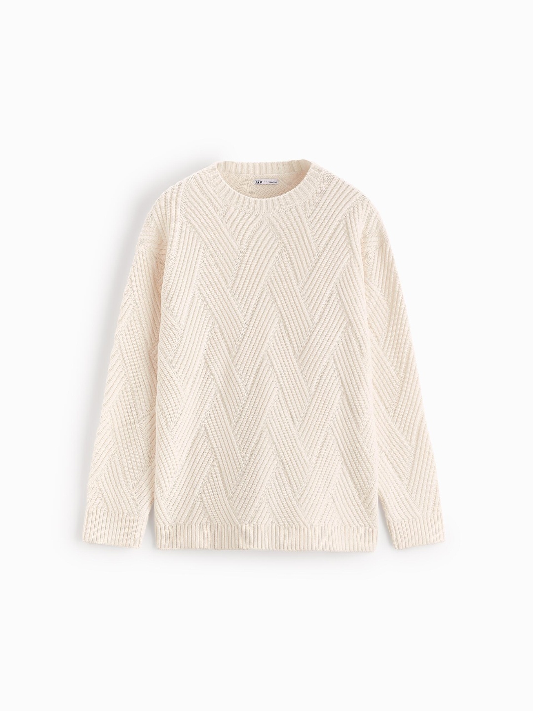 

ZARA Men Beige Sweaters