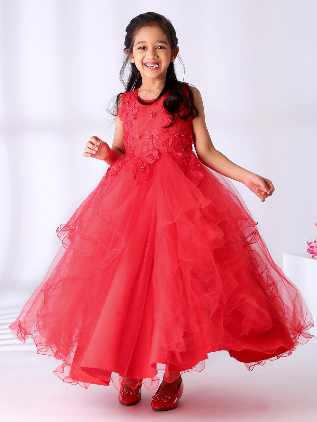 

Mark & Mia Girls Embellished Maxi Dress, Red
