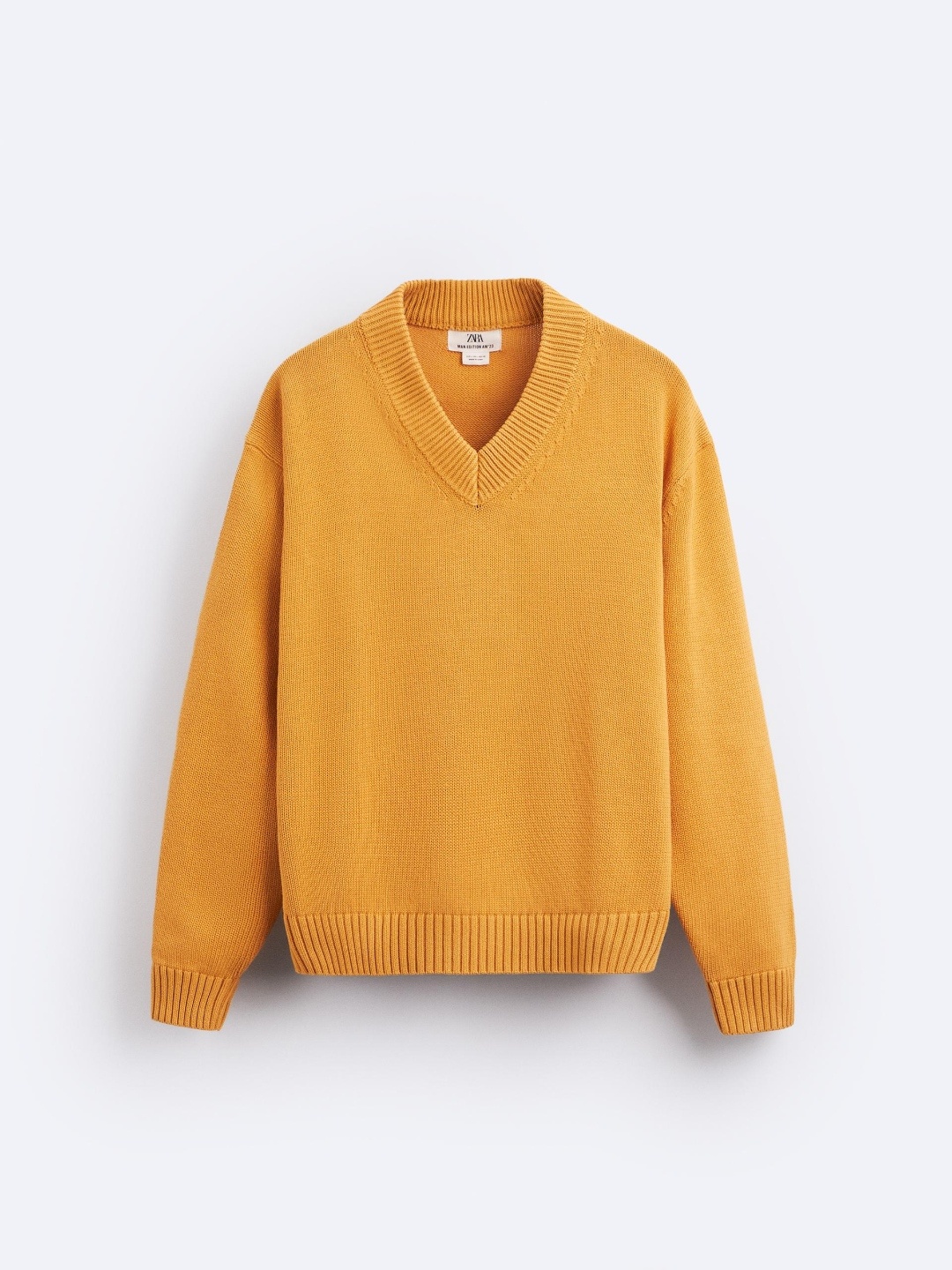 

ZARA Men Mustard Sweaters