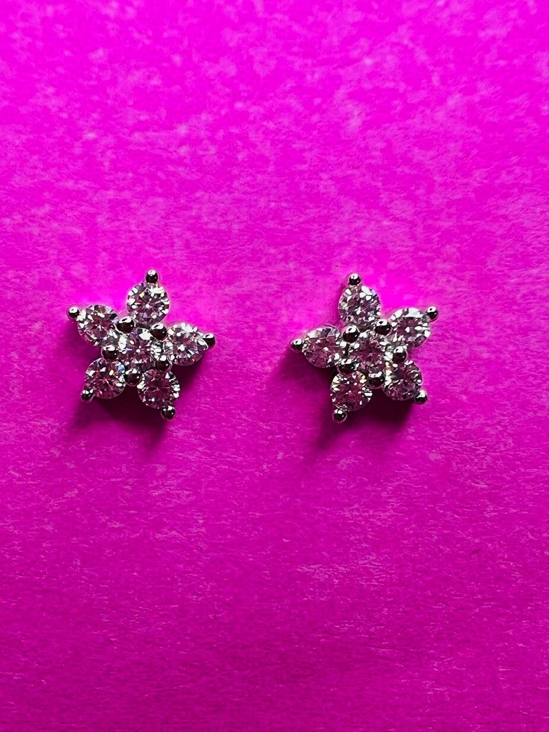 

Arte Jewels Sterling Silver American Diamond Studded Circular Studs