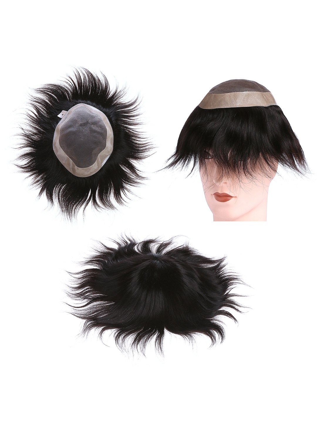 

D-Divine Tape-In Straight Scalp Topper Hair Extension - Black