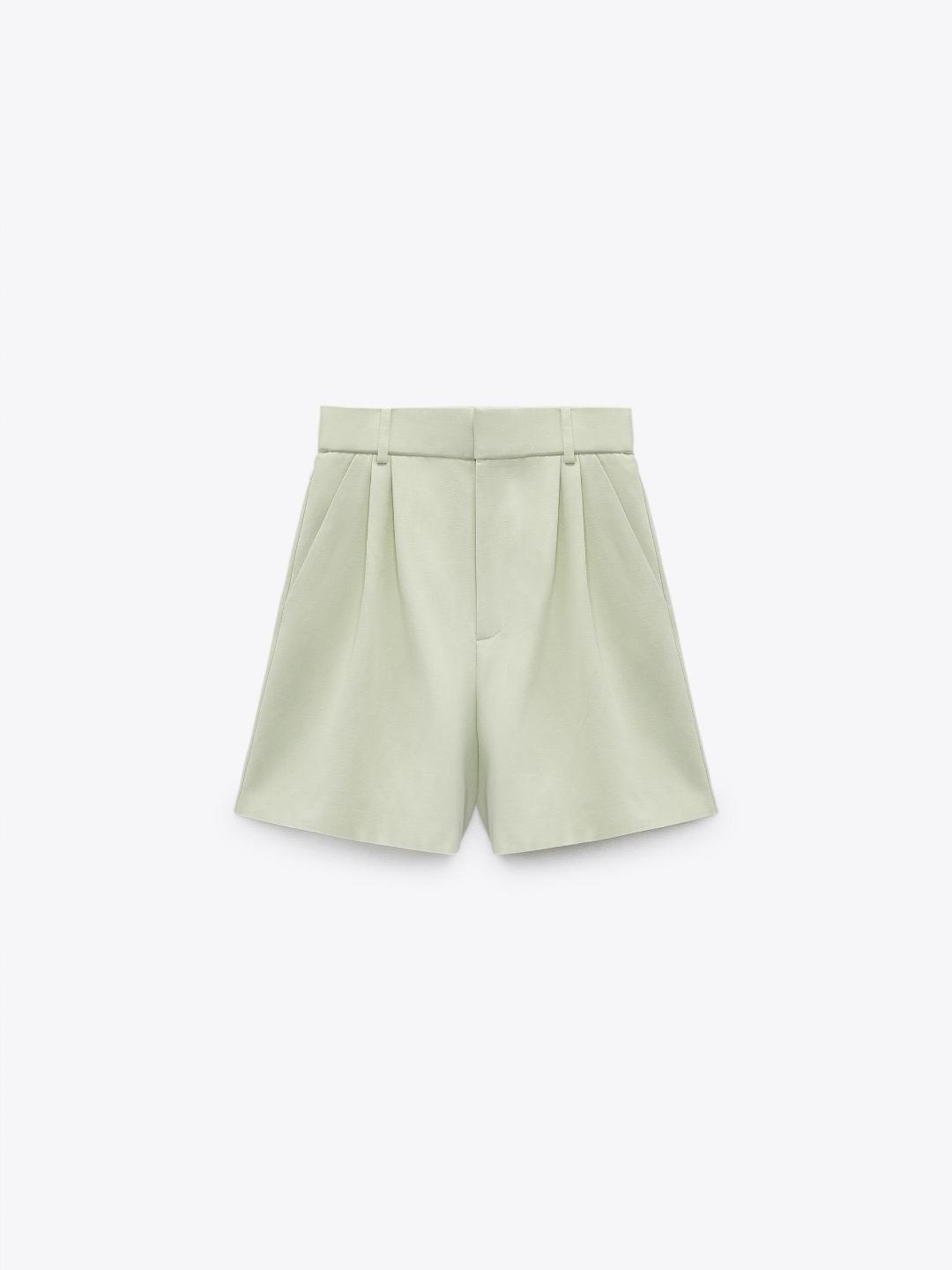 

ZARA Women Green Shorts