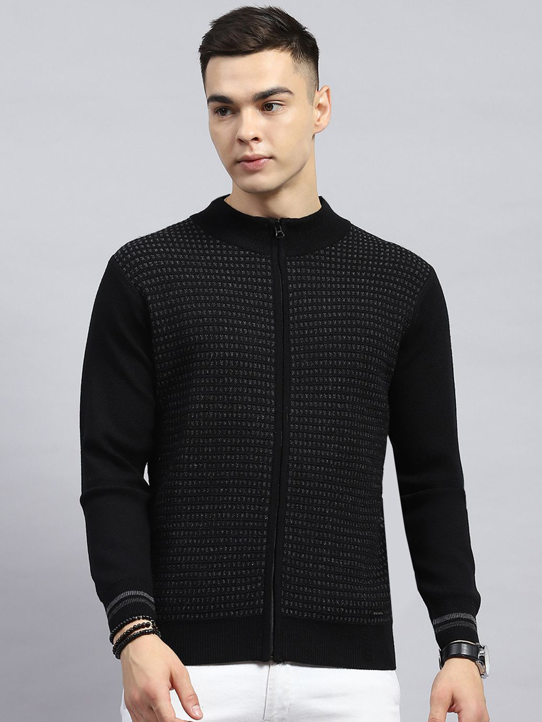

Monte Carlo Men Woollen winter Pullover, Black