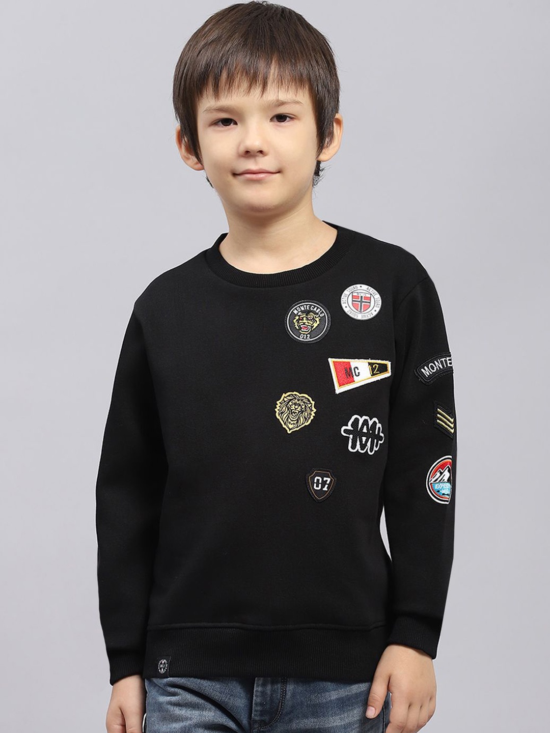 

Monte Carlo Boys Printed Sweatshirt, Black