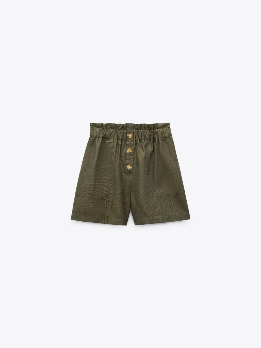 

ZARA Women Khaki Shorts