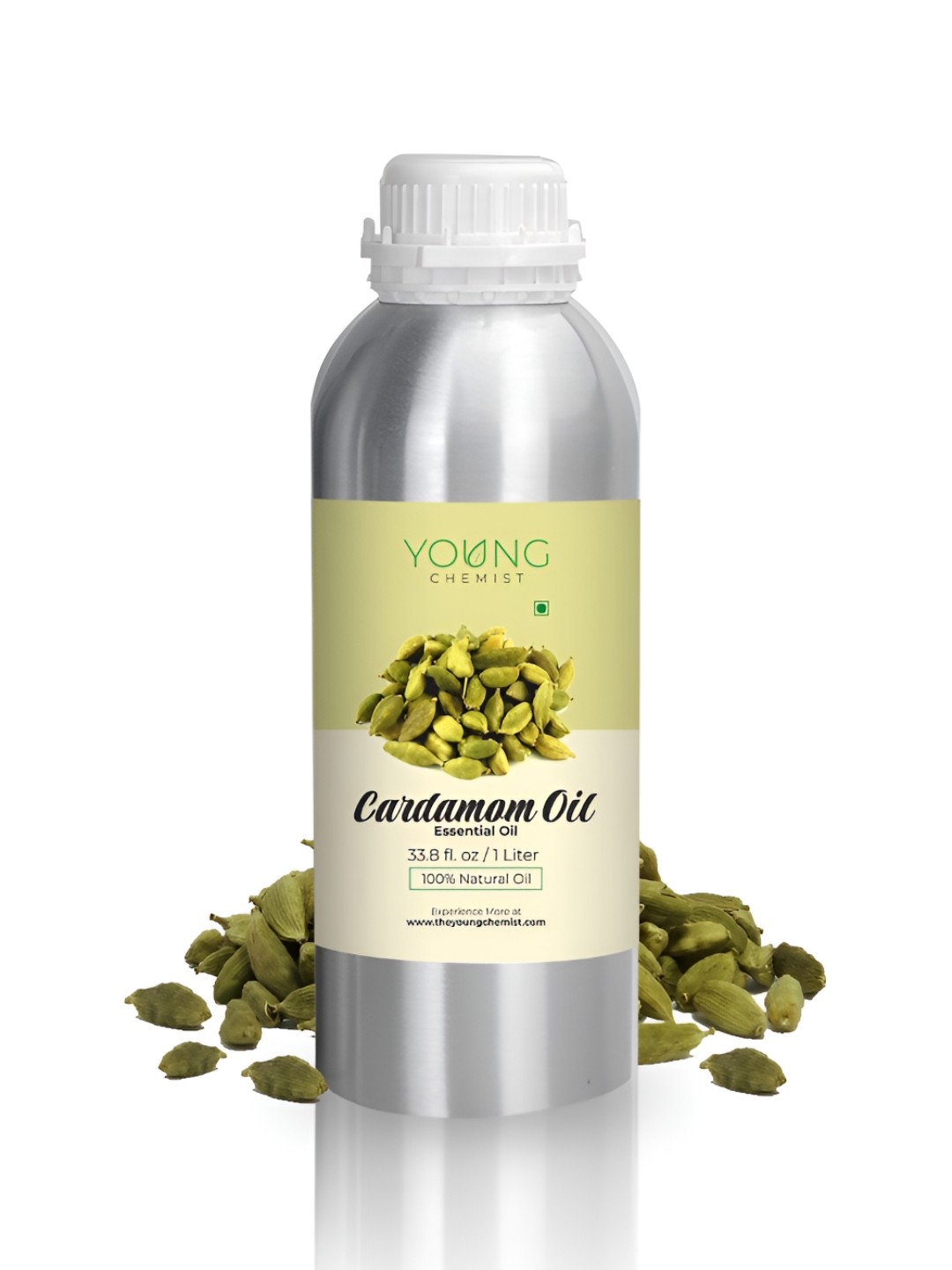 

YOUNG CHEMIST Cardamom Essential Oil For Skin & Hair - 1 L, Brown