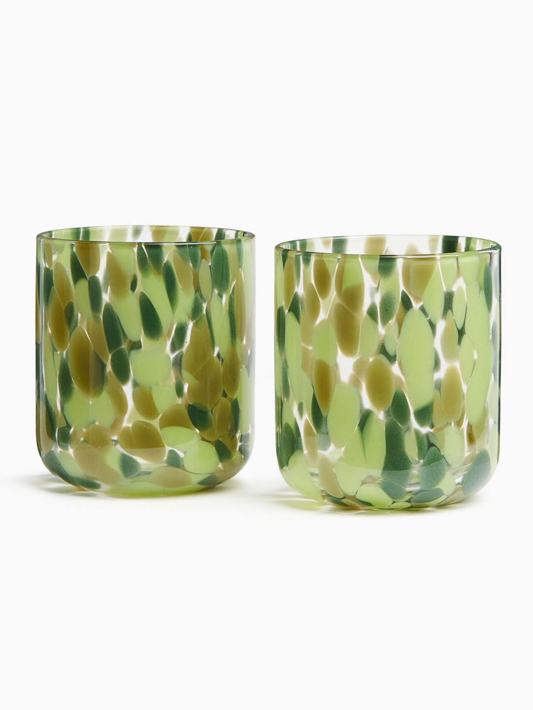 

H&M Green 2-Pack Patterned Tumblers