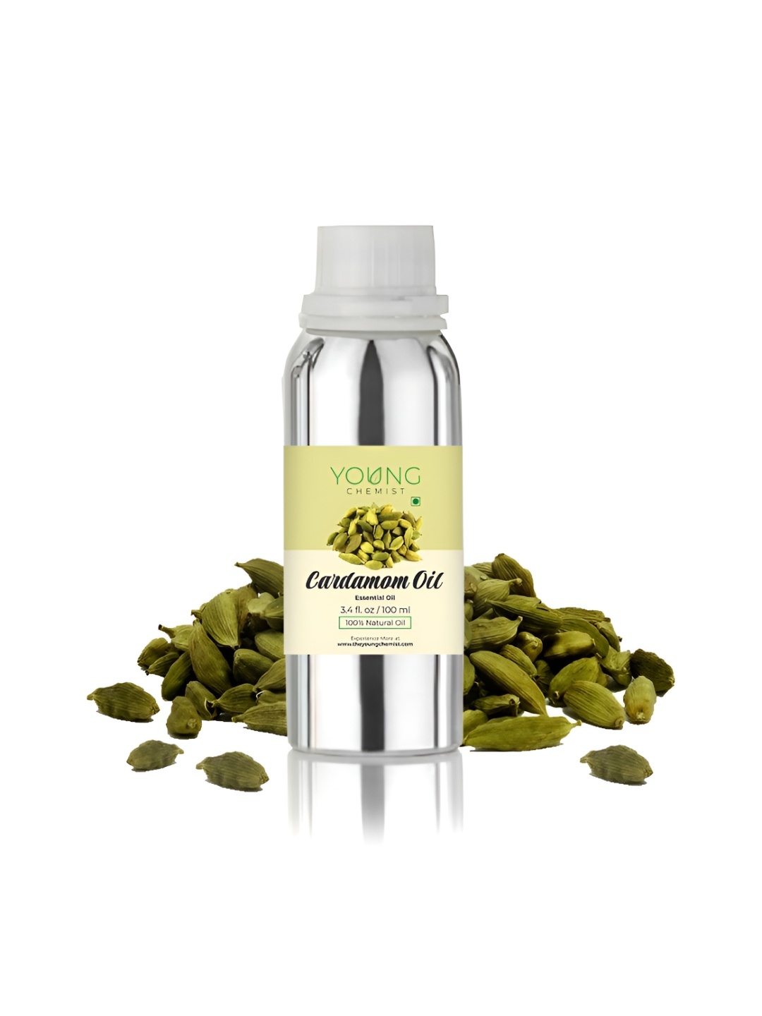 

YOUNG CHEMIST Cardamom Essential Oil For Hair & Skin - 100 ml, Brown