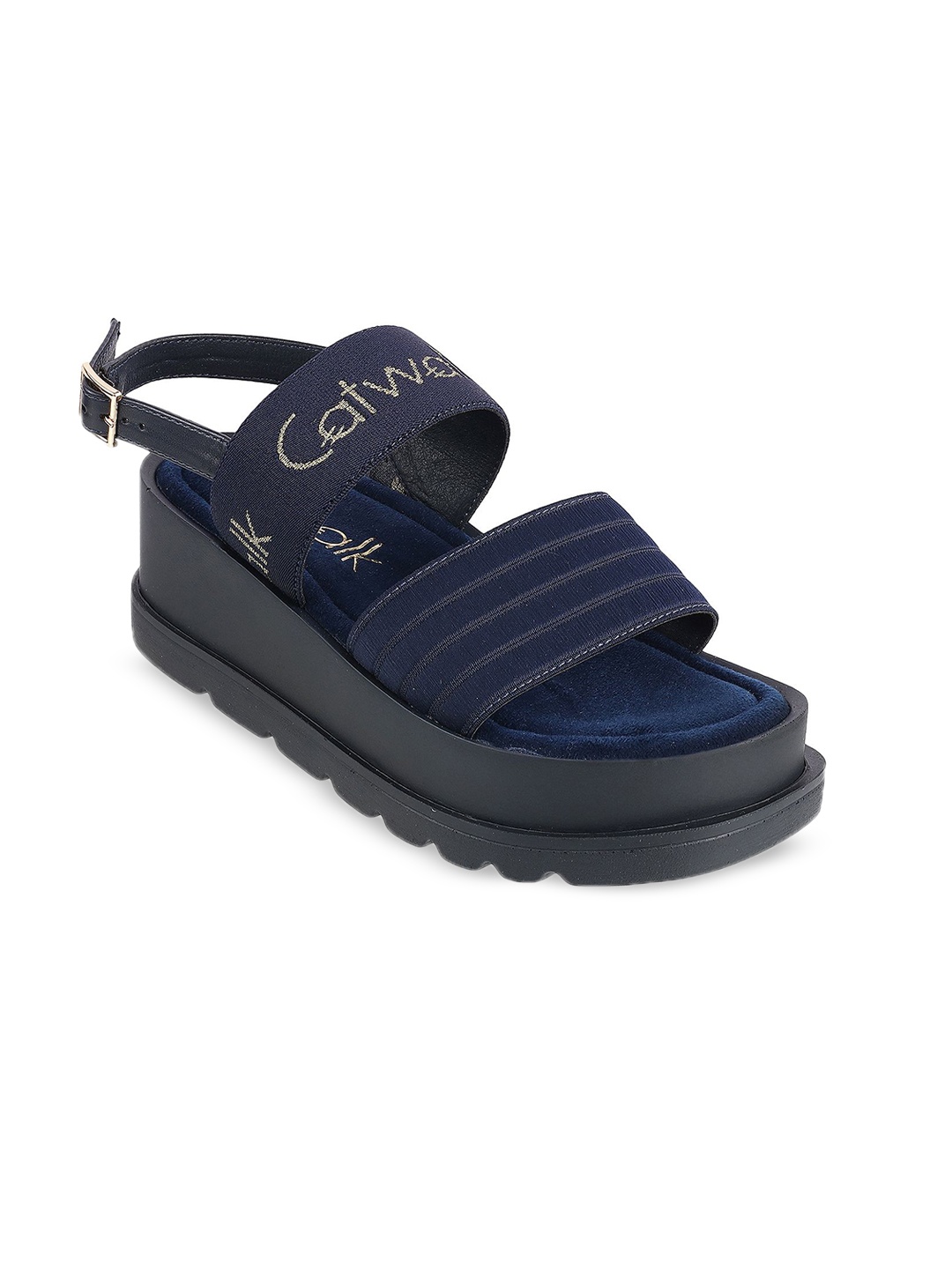 

Catwalk Fashion Women Flatform Buckles Sandal, Blue