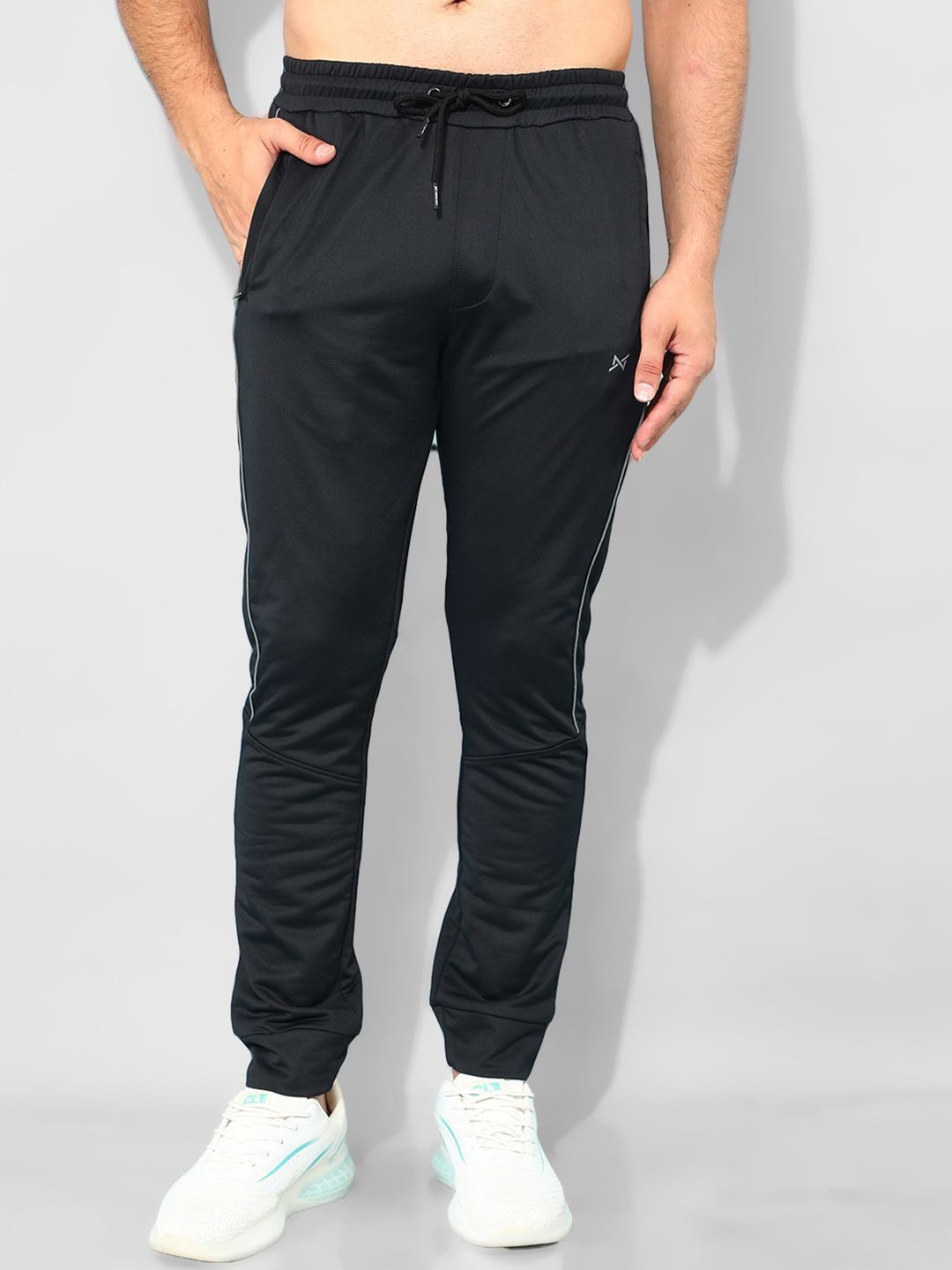 

Force NXT Men Mid-Rise Sports Joggers, Black