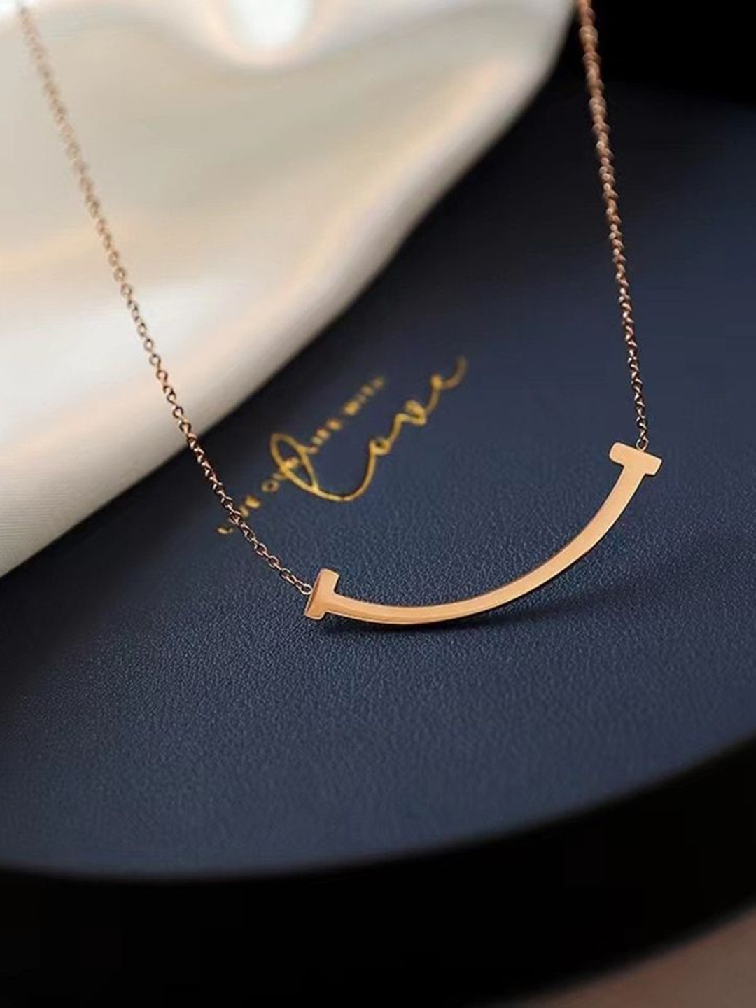 

MYKI Rose Gold-Plated Contemporary Pendants with Chains