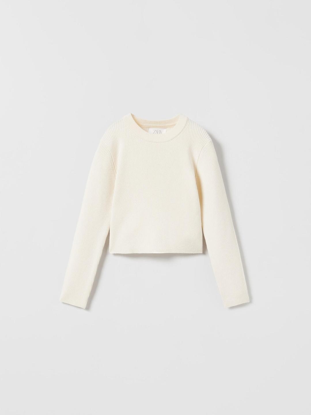 

ZARA Girls Beige Sweaters