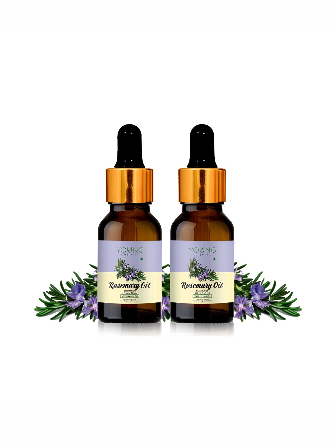 

YOUNG CHEMIST Set Of 2 Rosemary Essential Oil - 30 ml Each, Brown